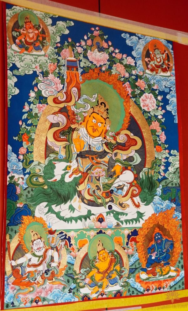 中國熱貢原礦手繪财宝天王+五路财神（寺廟加持）：圖片 2